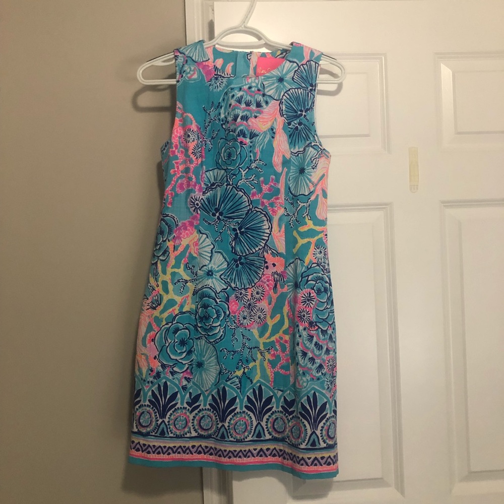 Lilly Pulitzer | Blue Mila Stretch Shift Dress in Bali Blue